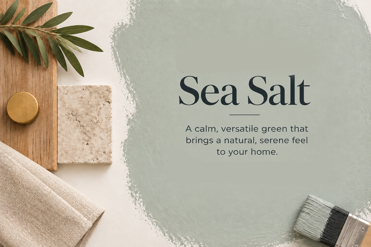 Sherwin-Williams Sea Salt SW 6204 whole-home color palette and natural materials
