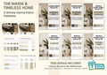 Warm whole-home paint color palette and interior design guide with coordinating colors and natural finishes, featuring American paint color inspiration from Sherwin-Williams, Benjamin Moore and BEHR.