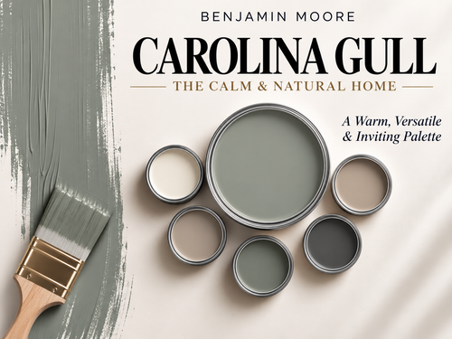 Benjamin Moore Carolina Gull 2138-40 Earthy Green Paint Color Palette