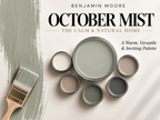 Benjamin Moore October Mist 1495 Soft Earthy Green Paint Color Palette