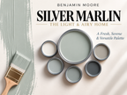 Benjamin Moore Silver Marlin 2139-50 Soft Blue Green Paint Color Palette