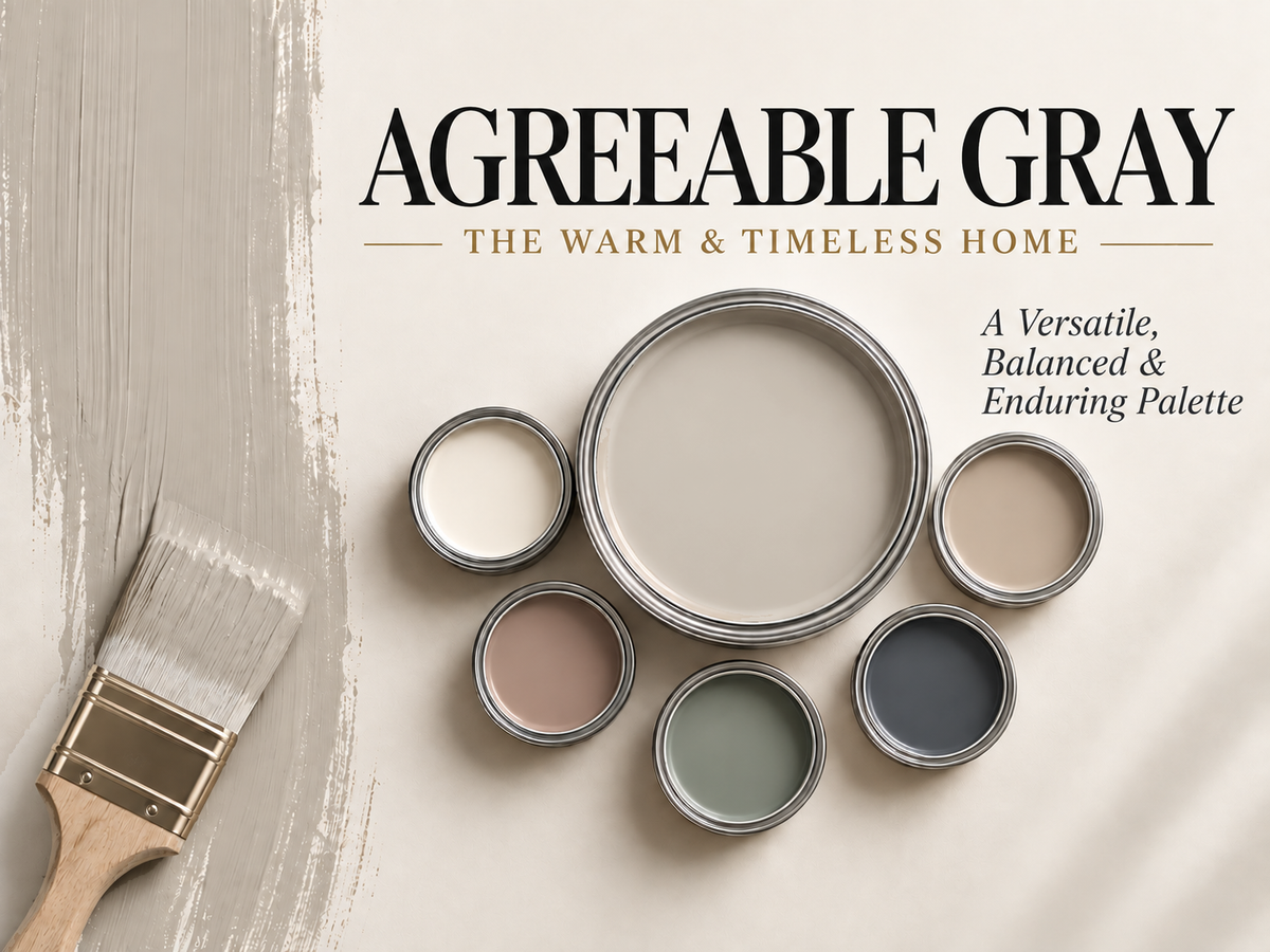 Agreeable Gray	Sherwin-Williams Agreeable Gray SW 7029 Warm Greige Paint Color Palette