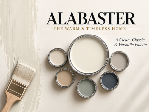 Alabaster	Sherwin-Williams Alabaster SW 7008 Warm White Paint Color Palette