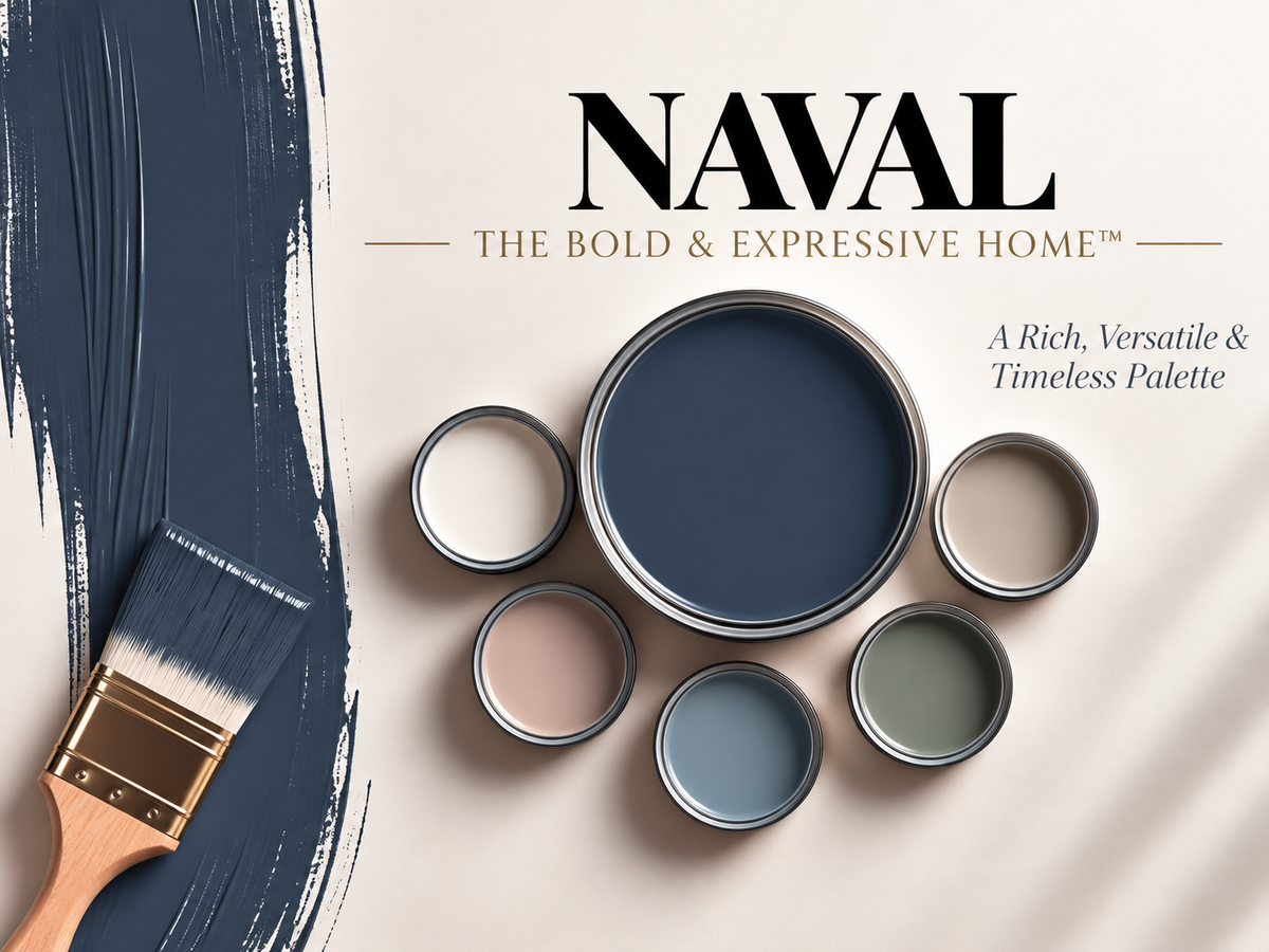 Sherwin-Williams Naval SW 6244 Deep Navy Paint Color Palette