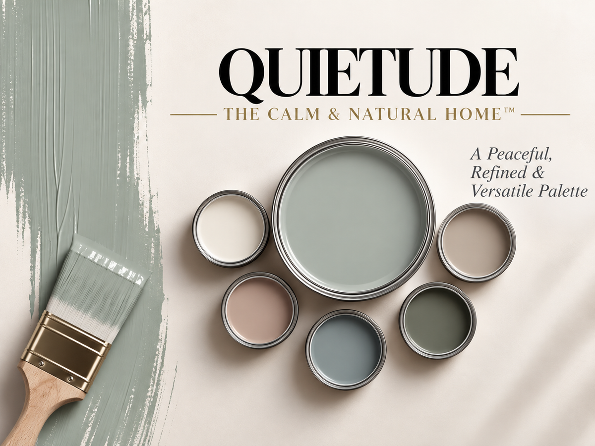 Sherwin-Williams Quietude SW 6212 Soft Blue Green Paint Color Palette