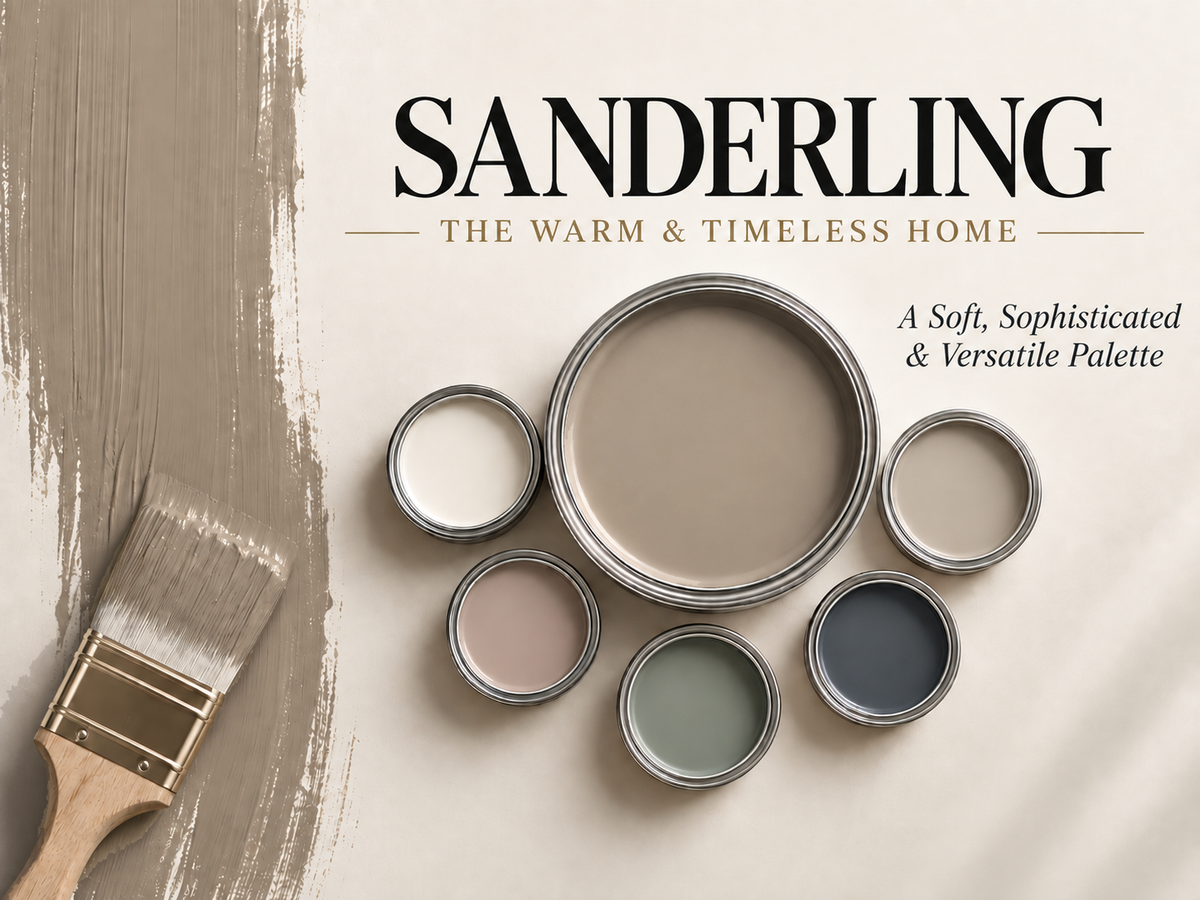 Sherwin-Williams Sanderling SW 7513 Warm Neutral Paint Color Palette