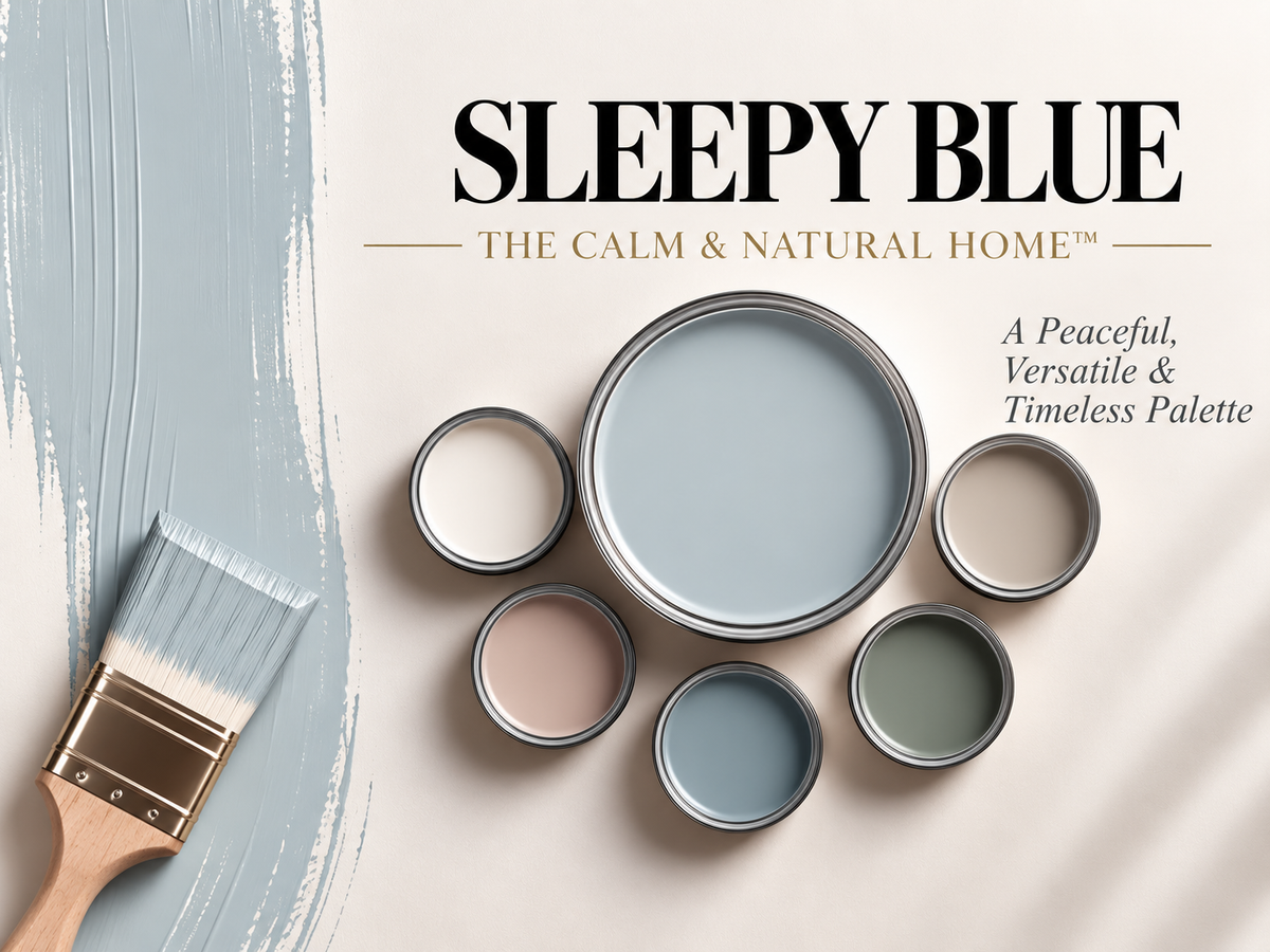 Sherwin-Williams Sleepy Blue SW 6225 Soft Blue Paint Color Palette